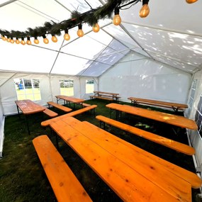 Eventový párty stan 4x12 m – Profesionálne riešenie pre akcie -  -