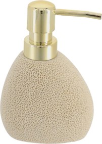 Dávkovač mydla Lumi, piesková/so zlatými prvkami, 200 ml