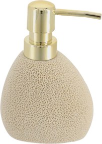 Dávkovač mydla Lumi, piesková/so zlatými prvkami, 200 ml