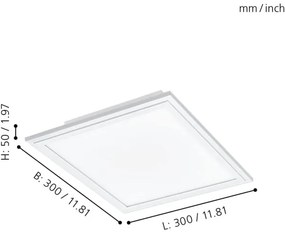 Eglo 900044 - LED Stmievateľné stropné svietidlo SALOBRENA-Z LED/15,3W/230V biela