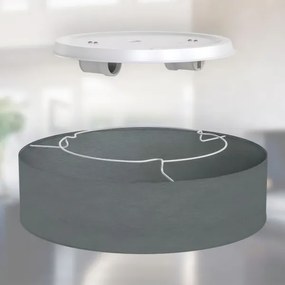 Stropné svietidlo 2xE27/40W/230V, priemer 38 cm, sivé