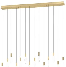 Eglo 390362 - LED Stmievateľný luster na lanku MIRADOR 14xLED/3,3W/230V zlatá