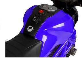 LEAN CARS Elektrická motorka pre deti GTM1188 s LED svetlom, modrá