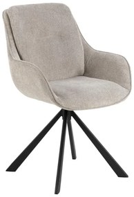 Otočná jídelní křeslo CARRIE pískově béžové