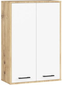 Kúpeľňová skrinka FIN H934 W64 2D dub artisan / biela