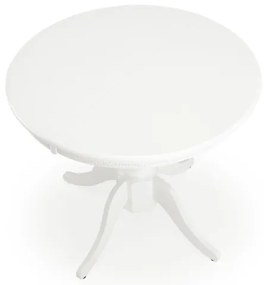 Rozkladací jedálenský stôl WILLIAM biely