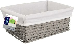 Orion Prútený košík, 40 x 30 x 16,5 cm, sivá