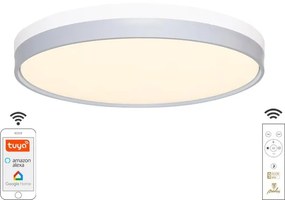 NEDES LC902I Stropné svietidlo OPAL LED, 48W, 3400lm, 2700-6500K, IP20, biela/sivá+diaľk.ovládač+Wifi