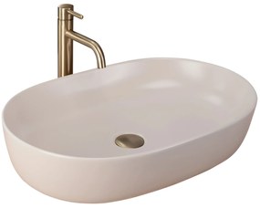 Rea Cleo, umývadlo na dosku 605x410x140 mm, béžová matná, REA-U9655