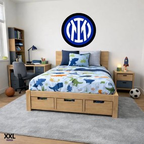 Textilná nálepka na stenu - logo "Inter Miláno" Veľkosť: 100 cm