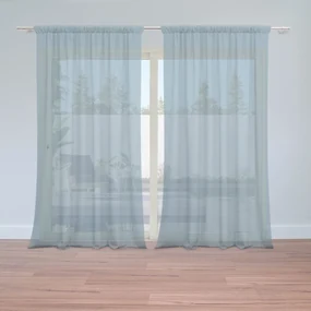 Sablio Záclony Šedomodrá: 2ks 150x250cm