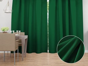 Biante Zamatový záves Velvet Prémium SVP-032 Zelený - šírka 135 cm 135x220 cm