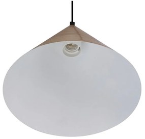 Hnedé závesné svietidlo so skleneným tienidlom ø 25 cm Dunca – Candellux Lighting