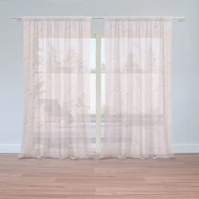 Sablio Záclony Ružové Papierové lastovičky: 2ks 150x250cm