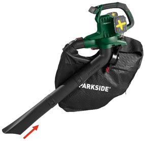 Parkside®  Aku vysávač/fúkač lístia 40 V Plsa 40-Li D3 – bez akumulátorov  (100393023)