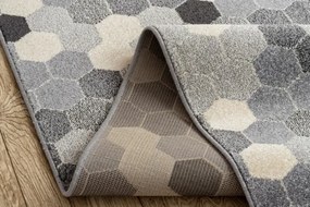 Behúň HEOS 78537 sivý / krém HEXAGON
