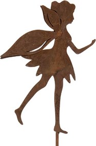 Rustikálny hrdzavý zápich záhradná víla Fairy Rust - 9*1*42 cm