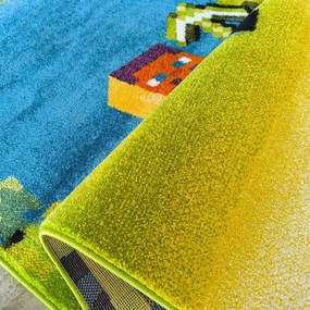 DY Detský farebný koberec s motívom Minecraft 105 Rozmer: 200x290 cm