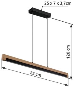 Globo 67849H - LED Luster na lanku STARLA LED/24W/230V