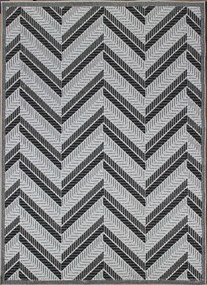 Koberec Lagos 1088 GREY – sivý obdĺžnik so vzorom Rozmer: 160x220 cm