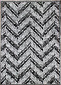Koberec Lagos 1088 GREY – sivý obdĺžnik so vzorom Rozmer: 200x290 cm