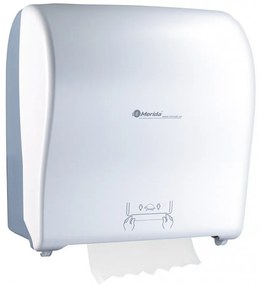 Mechanický podávač papierových uterákov v roliach Merida Solid Cut, biela