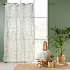 Bielo-zelený záves 140x240 cm Maddy – douceur d'intérieur