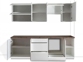 Kuchynská linka Aspen 240cm biela