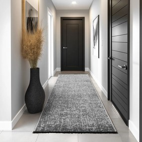 Tmavosivý prateľný behúň 80x250 cm Space 1900 – Ayyildiz Carpets