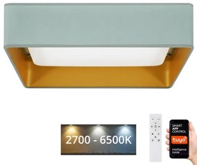 Brilagi-LED Stmievateľné svietidlo VELVET SQUARE LED/36W/230V Wi-Fi Tuya+DO mintové