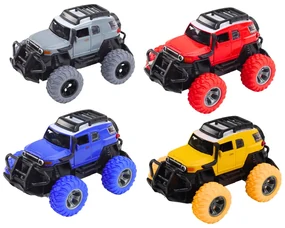 LEAN TOYS Terénne auto 1:32, kovové, gumené kolesá, svetlá, zvuky
