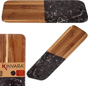 Doska na krájanie PREPPY 38x18 cm z masívu/čierny mramor
