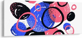 Obraz - Motív s kruhmi v živých farbách (120x50 cm)