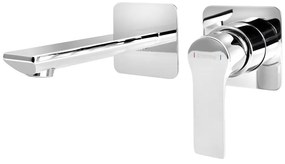 Podomietková umývadlová batéria v lesklej striebornej farbe (1 výstup) Pax – Sapho