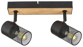 Rabalux 71152 - Bodové svietidlo METTA 2xE14/40W/230V dub