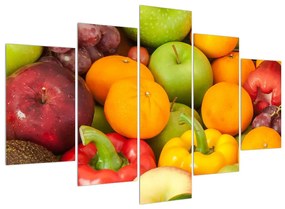 Obraz ovocia a zeleniny (150x105 cm)