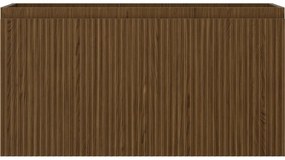 Mexen Rivel, kúpeľňová skrinka 90 cm, 1 zásuvka, drážkovaná, orech, 91A20-09047-1-BF86