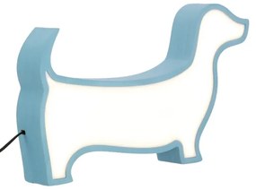 LED Detská stolná lampa DOG LED/12W/230V modrá