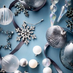 Závesná vianočná dekorácia DIAMOS snehová vločka 710520