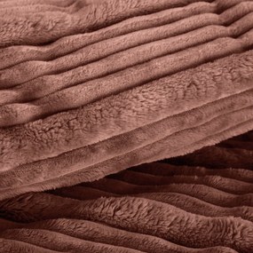 FLANELOVÁ DEKA NINA 200X220 CM SVETLOHNEDÁ
