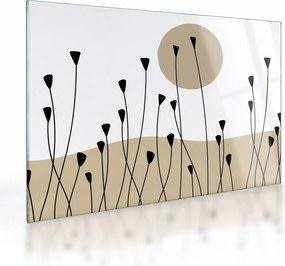 Sklenený obraz - Grafická lúka N⁰2 (70x50 cm)