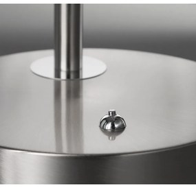 Kovová LED stmievateľná stolová lampa v striebornej farbe (výška 60 cm) Dent – Fischer &amp; Honsel