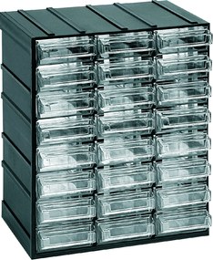 ARTPLAST Organizér 501T 192 x P 148 x H 230 mm s 24 priehľadnými zásuvkami