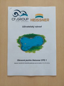 Súprava Heissner na stavbu kúpacieho jazierka do 3,36 x 2,38 x 1 m CFP2