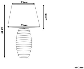 Zlatá stolná lampa a moderné nočné svetlo EBRO Beliani