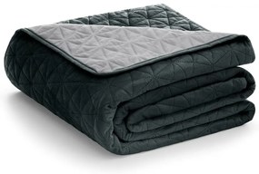 Tmavosivý cez posteľ AmeliaHome Laila Graphite, 220 x 240 cm