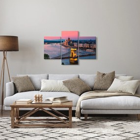 Obraz - Panorama mesta, Budapešť, Maďarsko (90x60 cm)