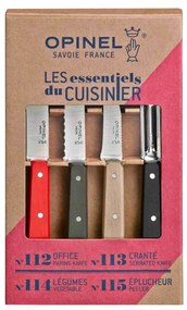 Opinel Les Essentiels Loft sada nožov a škrabiek 4 ks, 001626