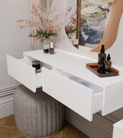 Závěsný toaletní stolek MIKA 110 cm bílý