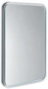 Sapho Sapho, FLOAT LED podsvietené zaoblené zrkadlo v ráme 600x800mm, biela, 22572